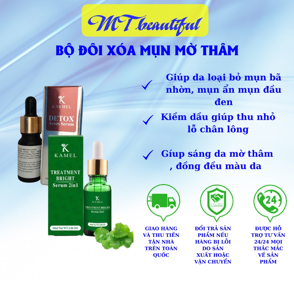 Serum xóa mụn mờ thâm KARMEL , serum detox acnes giúp loại bỏ mụn , serum treatment giúp loại bỏ các