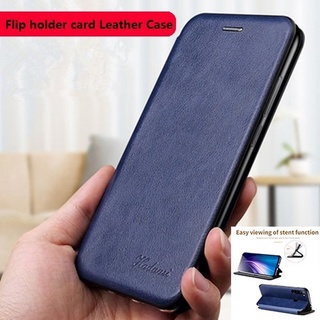 Bao da điện thoại mềm nắp lật làm giá đỡ từ tính có ngăn thẻ cho Samsung Galaxy A50 A30S A50S A20 A30 A10