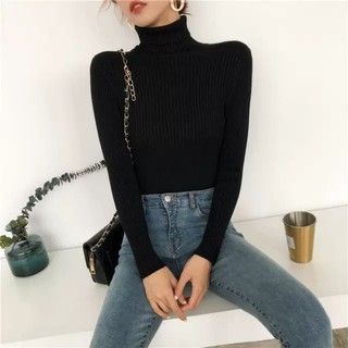 Áo len cổ cọ cao Quảng Châu.