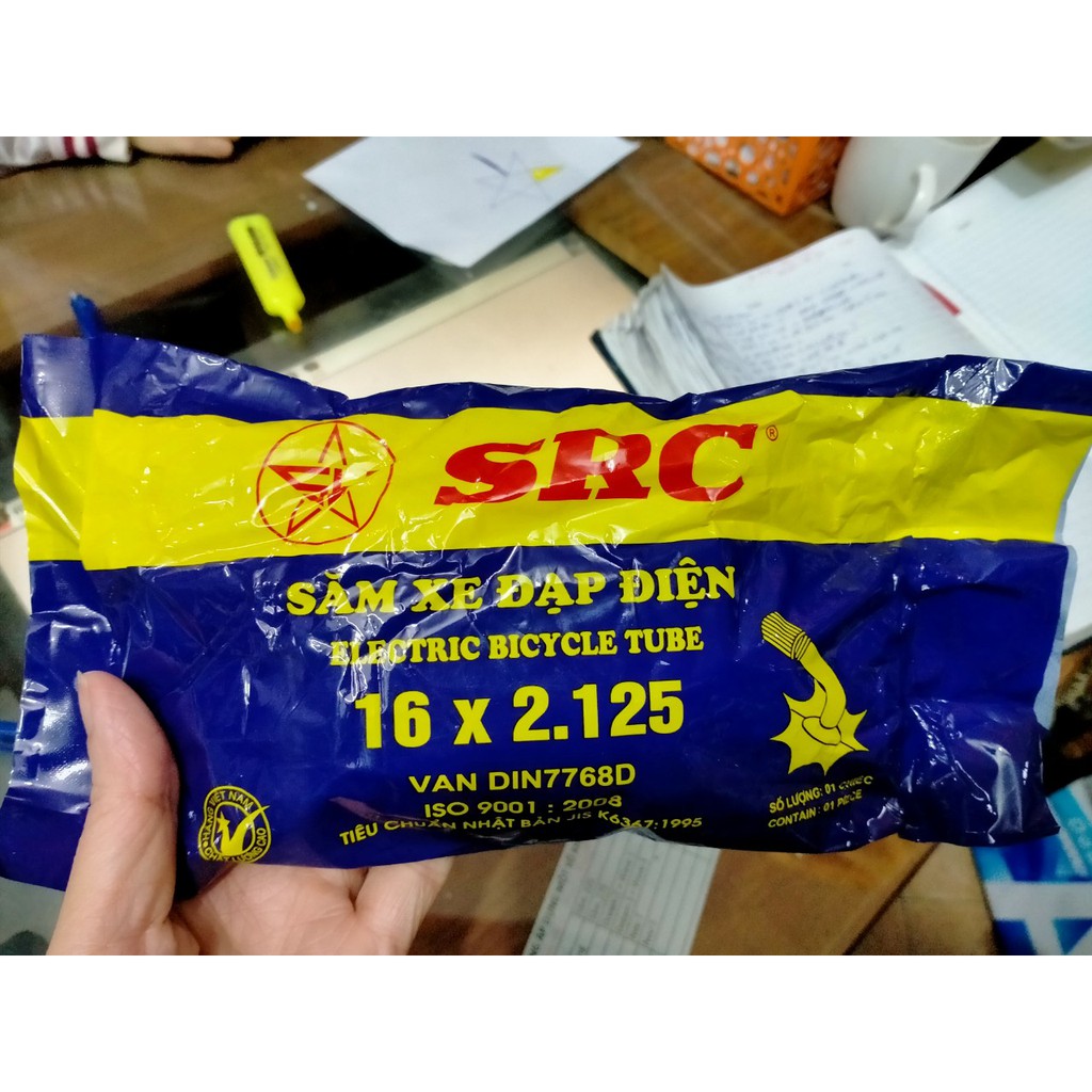 RUỘT, SĂM XE ĐIỆN 16X2.125 SAO VÀNG