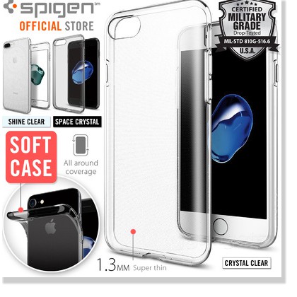 Ốp Spigen iPhone SE(2020) / 7 / 8 -  7 / 8 Plus Iphone Spigen Liquid Crystal - Hàng Chính Hãng