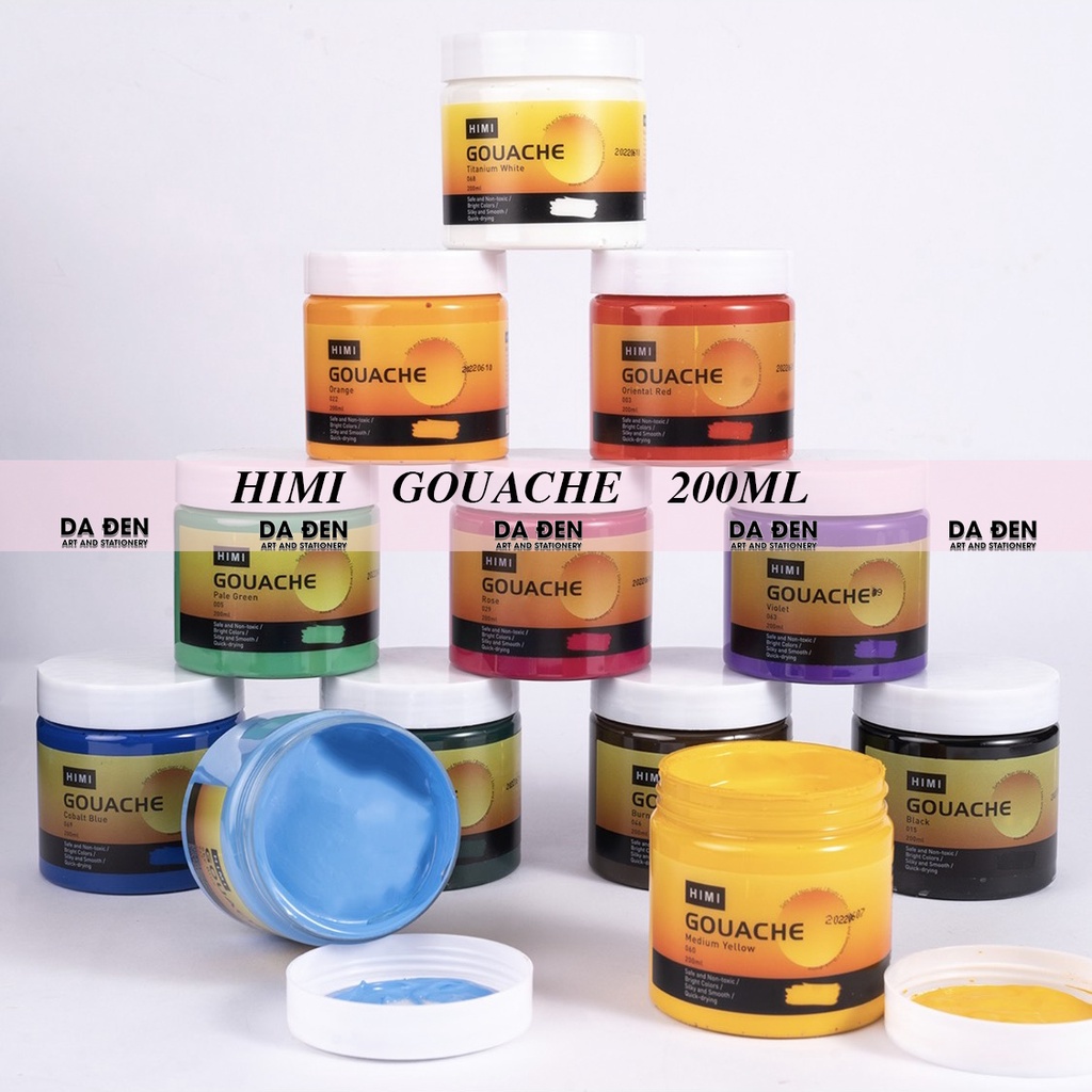 [DA ĐEN] Màu Gouache Miya Himi Hủ 200ml