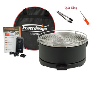 Bếp nướng than hoa Đức - dùng pin sạc(tặng kèm túi đựng + kẹp gắp + cồn + súng lưả) rất tiện mang du lịch