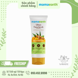 Tẩy da chết mặt sáng da, mờ thâm từ nghệ và hạt óc chó Mamaearth 100gr