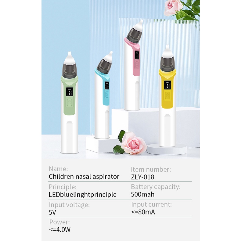 Dụng Cụ Hút Mũi Bằng Điện Silicone Chống Ồn Chăm Sóc Sức Khỏe Dành Cho Trẻ Sơ Sinh