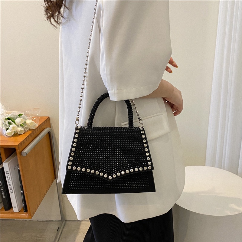 Túi Đeo Vai Đính Đá Đơn Giản Thời Trang Mùa Hè 2022 Cho Bạn Gái