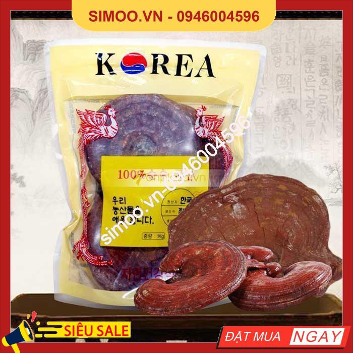 Nấm linh chi tai đỏ 6 năm tuổi Hàn Quốc, Túi 1kg 💥 ⚡ SẢN PHẨM CHÍNH HÃNG💥 ⚡