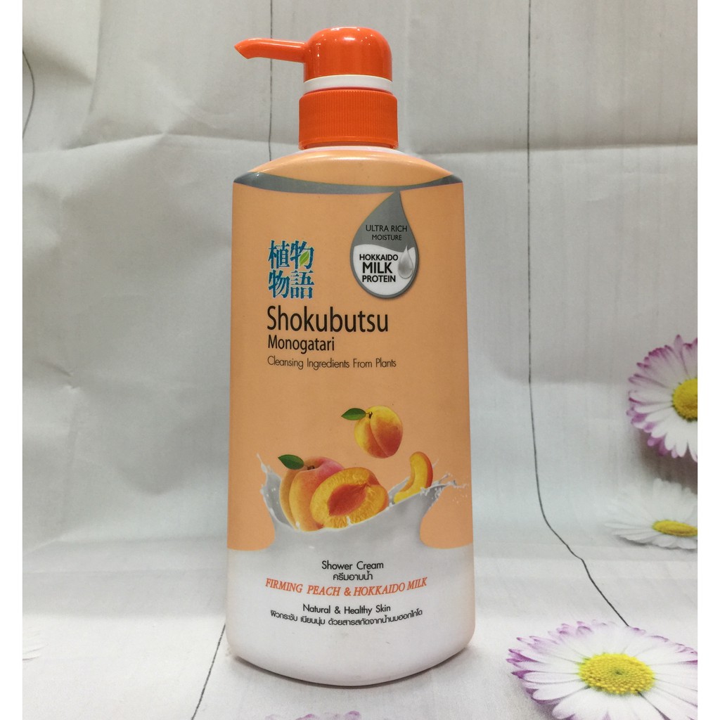 Sữa tắm Shokubutsu Firming Peach &amp; Hokkaido Milk (200ml &amp; 500ml)