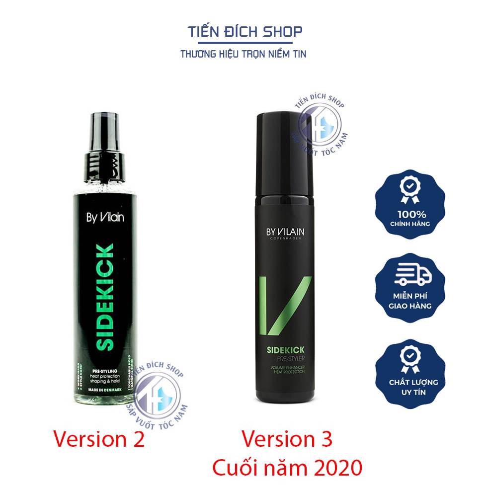 Xịt tạo phồng By Vilain Sidekick Version 155ml chính hãng từ Đan Mạch