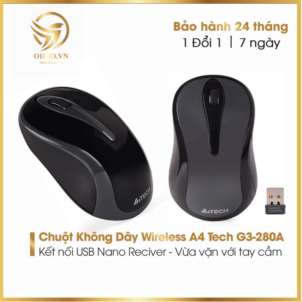 Chuột Laptop Không Dây A4 Tech Chuột Máy Vi Tính Wireless Cao Cấp - OHNO Việt Nam