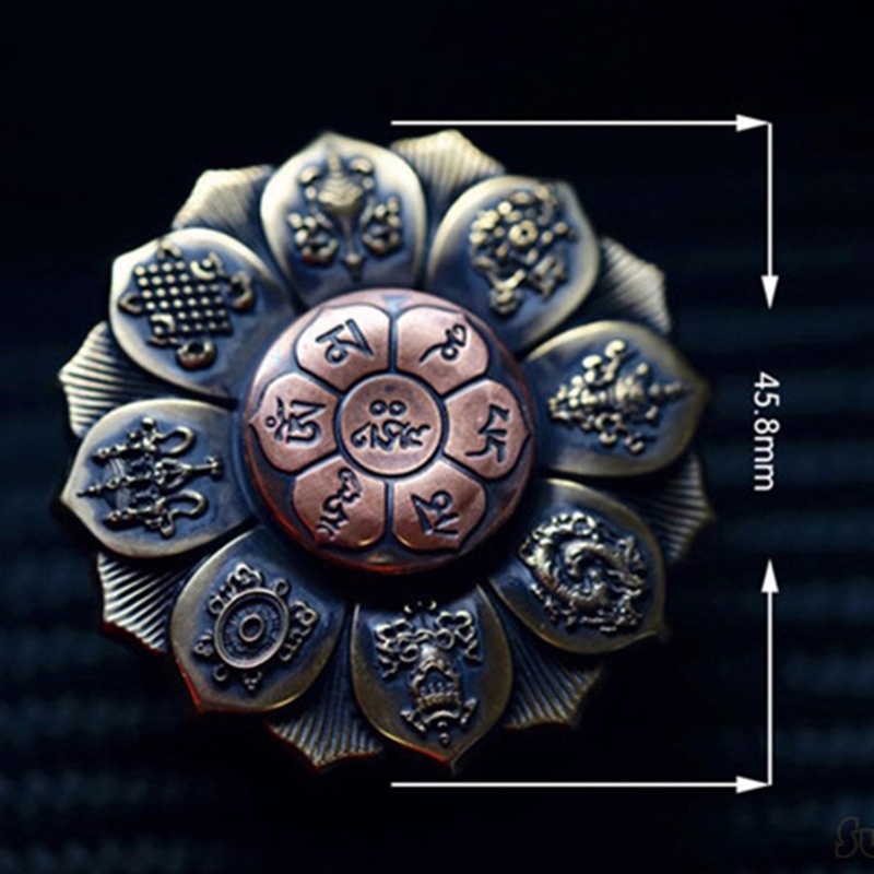 Con Quay Đồ Chơi Fidget Spinner BằNg Kim LoạI HìNh PhậT Giáo Cho Nữ