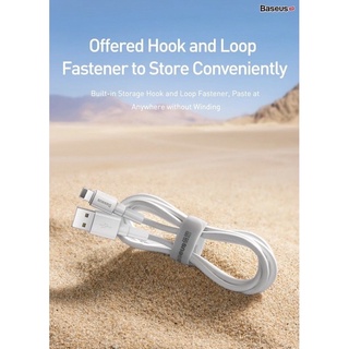 Cáp sạc Baseus Mini White Silicon Trắng USB  Lighting/Micro/Type Sync Data TPE Cable