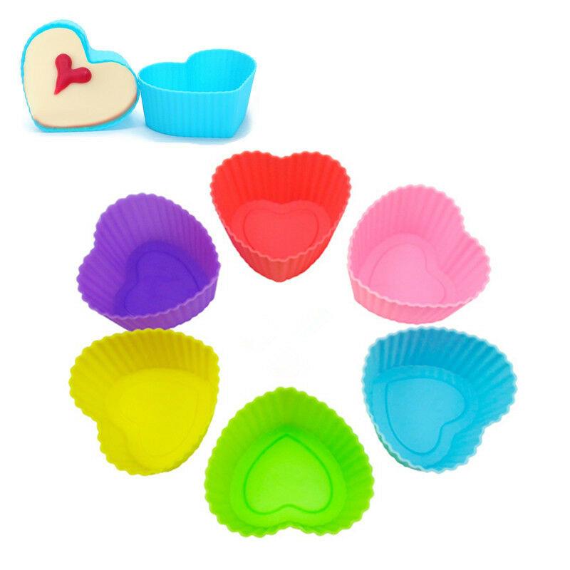 Set 12 Khuôn Silicone Làm Bánh Cupcake Nhiều Hình Dạng