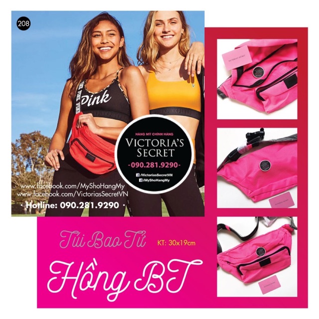 Túi bao tử Hồng BT- Hàng chính hãng từ Victoria’s secret USA