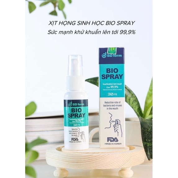 Xịt Họng Khoang Miệng BD Ferm Bio Spray Hàn Quốc 30ml