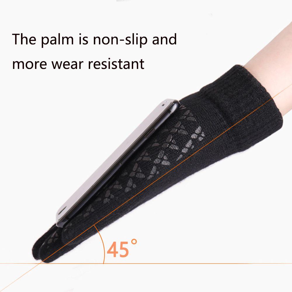 SOMEDAYZL Đôi Găng Tay Bông Giữ Ấm Mùa Đông Chống Lạnh Chống Trượt Cho Nữ