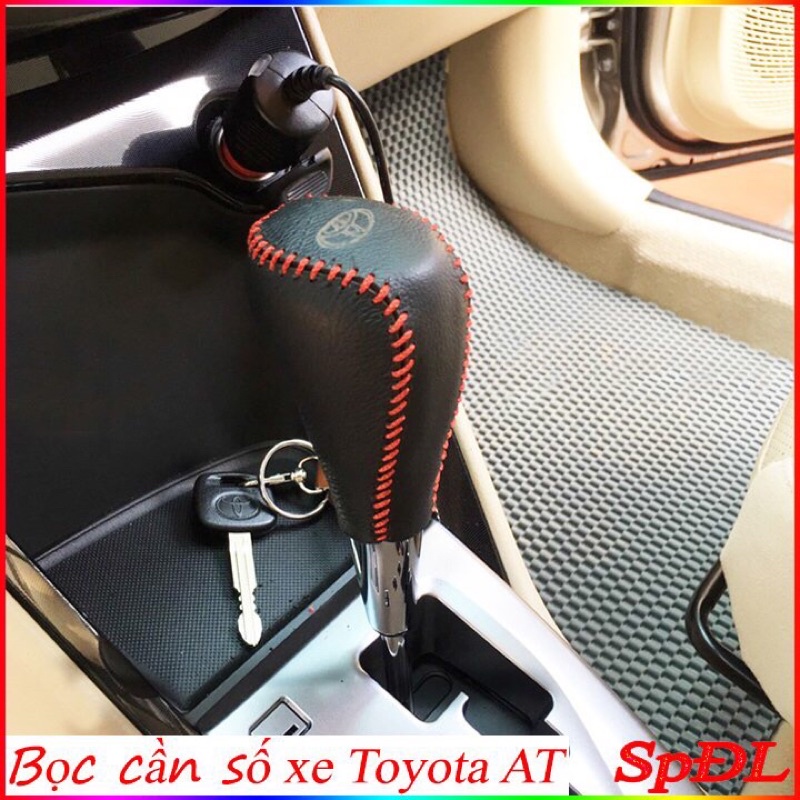 Bọc cần số phanh tay Toyota vios, innova, fortuner, Hilux  2021 _ 2019 số tự động da bò 100% giá xưởng