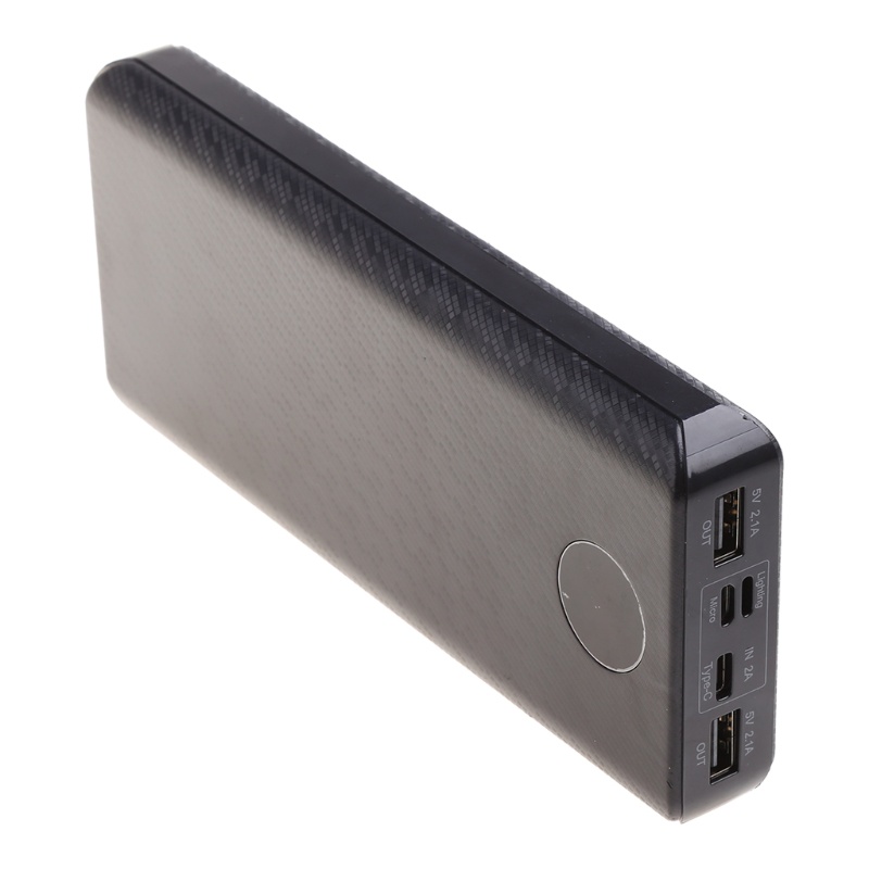 Vỏ pin sạc dự phòng hai cổng Usb loại C 20000mah 8x18650 dành cho điện thoại