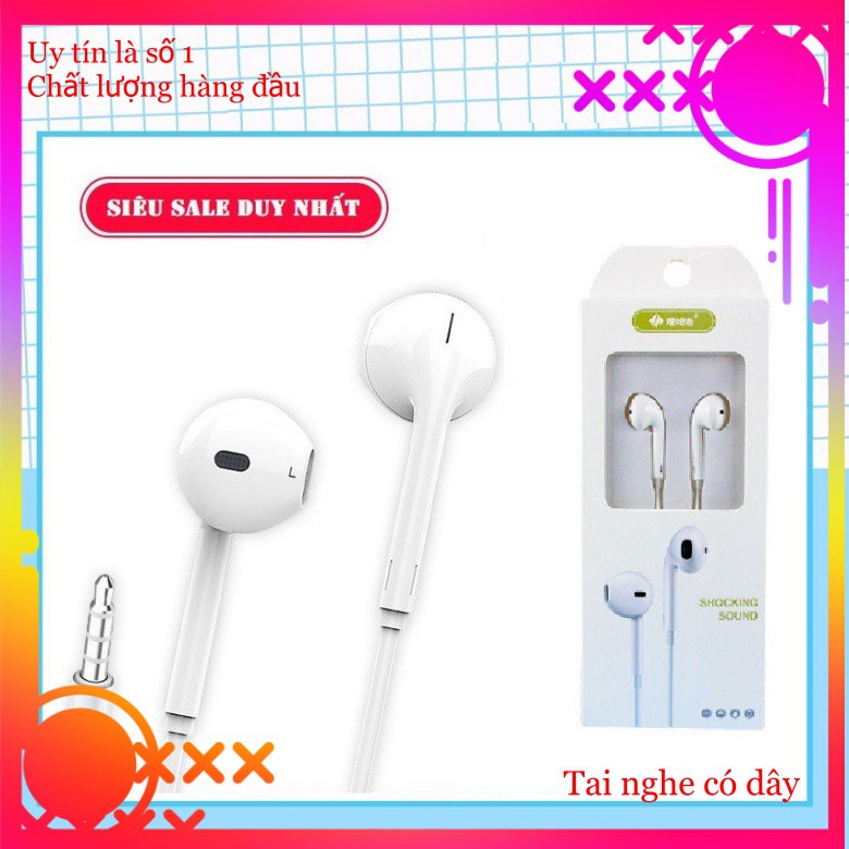Tai Nghe Nhét Tai A20 Siêu Trầm Có Dây 3.5mm Dành Cho Các Điện Thoại Samsung Oppo Xiaomi Apple bobstore01
