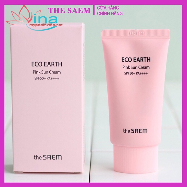 Kem Chống Nắng The seam Eco Earth Power Pink (SPF 50+/PA)++++