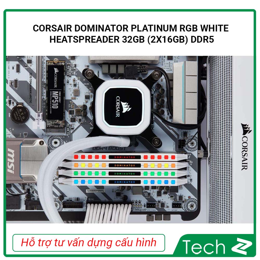 Ram Corsair DOMINATOR PLATINUM RGB White 32GB - 64GB DDR5 5600MHz