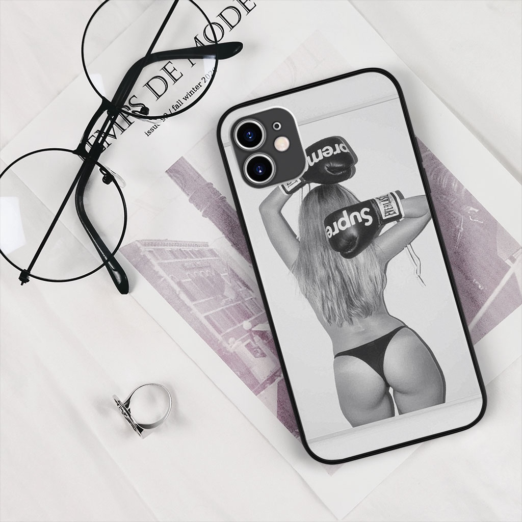 Ốp Lưng tay đấm SUPREME nóng bỏng gợi cảm ECOMEX dòng iphone 5 6 7 8 Plus 11 12 Pro Max X Xr SUPPOD00031