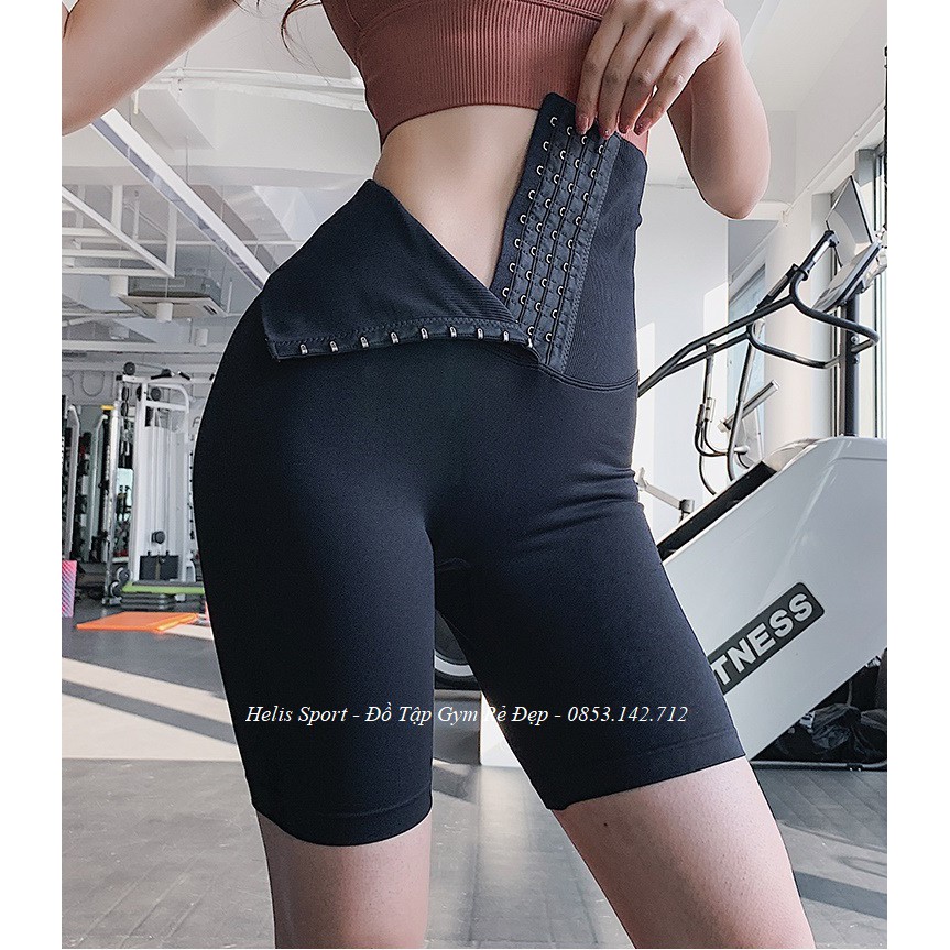 Quần biker short tập gym tập yoga GEN BỤNG quần legging đùi thun dệt co giãn nâng mông cho nữ Rẻ Đẹp 𝑮𝒀𝑴𝑺𝑻𝑶𝑹𝑬 165