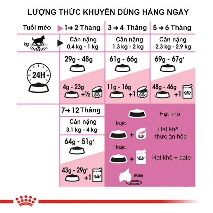 Royal Canin Kitten 36 Thức Ăn Hạt Cho Mèo Con Túi 1kg Giá Rẻ