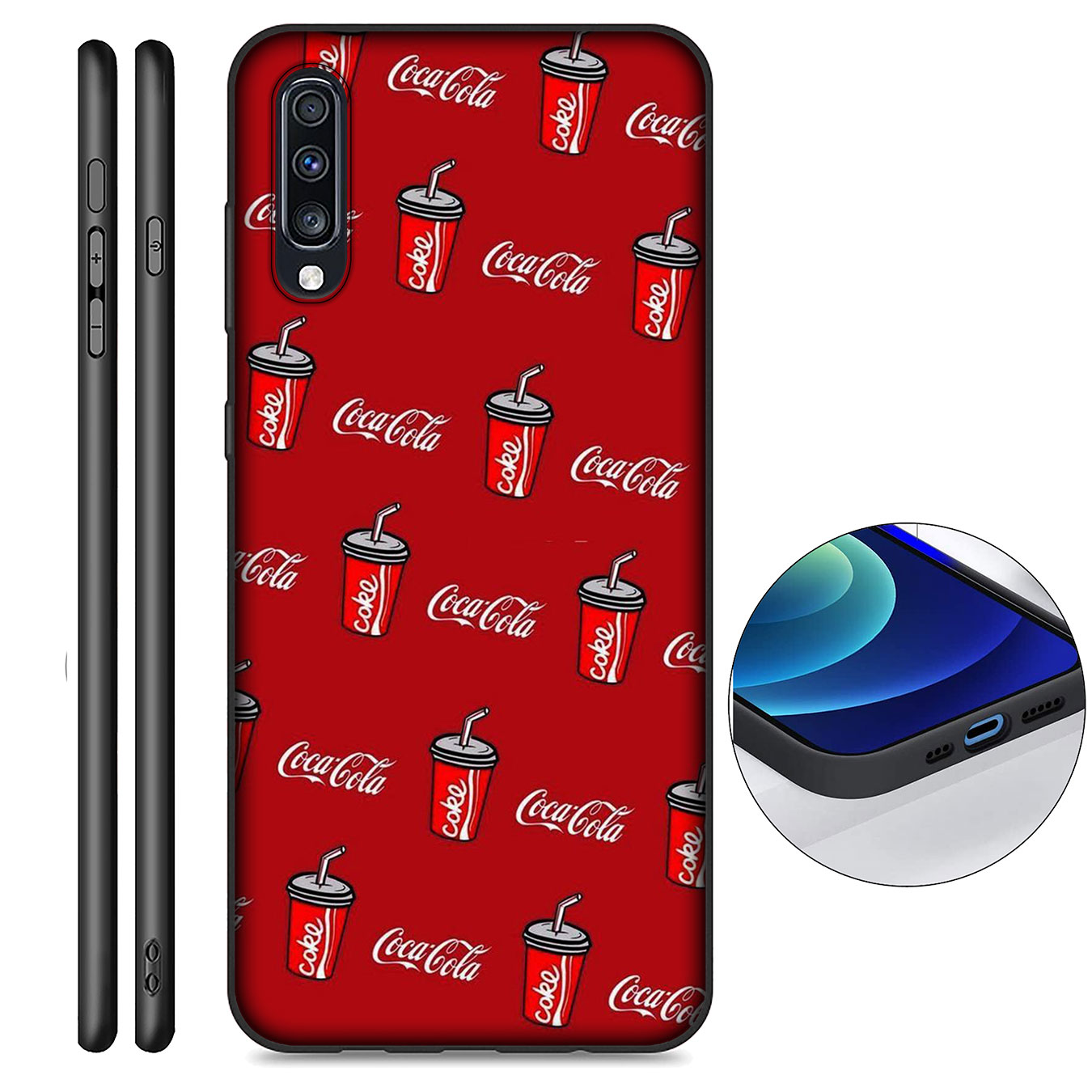 Samsung Galaxy Note 20 Ultra Note 10 Plus  Lite 8 9 S7 Edge M11 Phone Case Soft Silicone Casing B102 Coca Cola Coke S