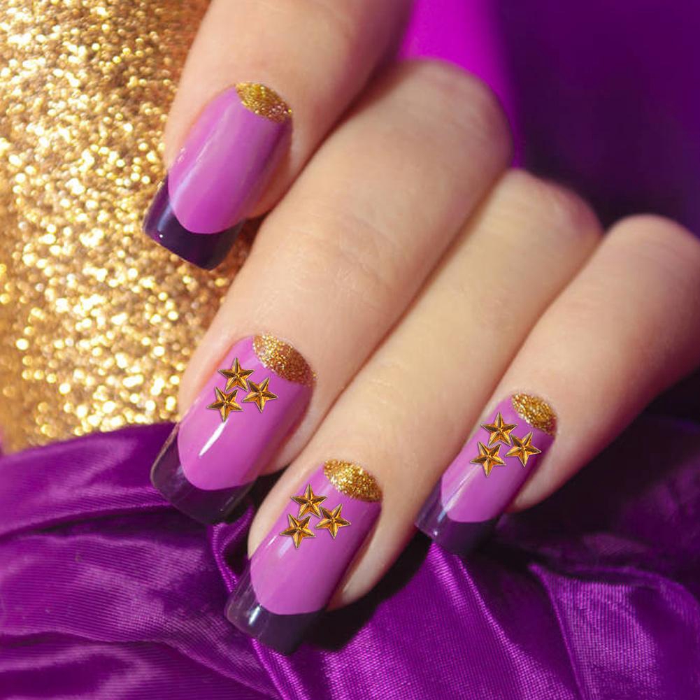 100pcs 3D Star Nail Art Decoration Fashion Nail Stud Manicure Jewelry Tips