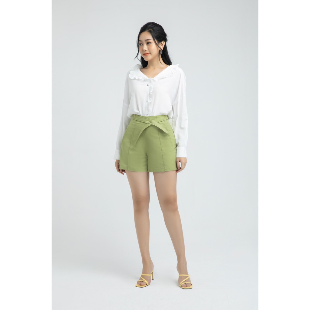 Quần Sooc vải đai kiểu nữ thiết kế IVY moda MS 20B8355