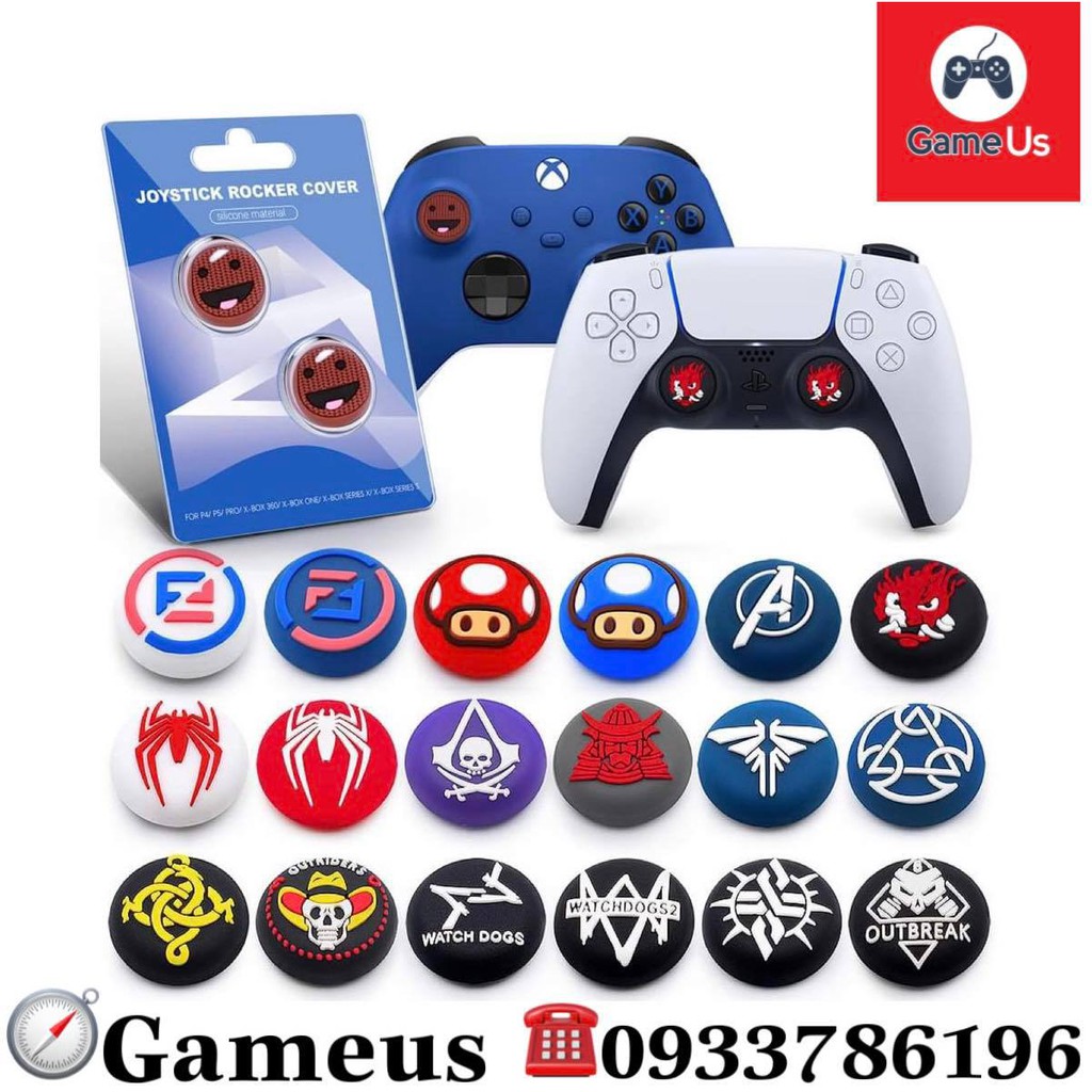 Set 2 Núm Bọc Analog Cho Tay Cầm Ps5 / Ps4 / Xbox