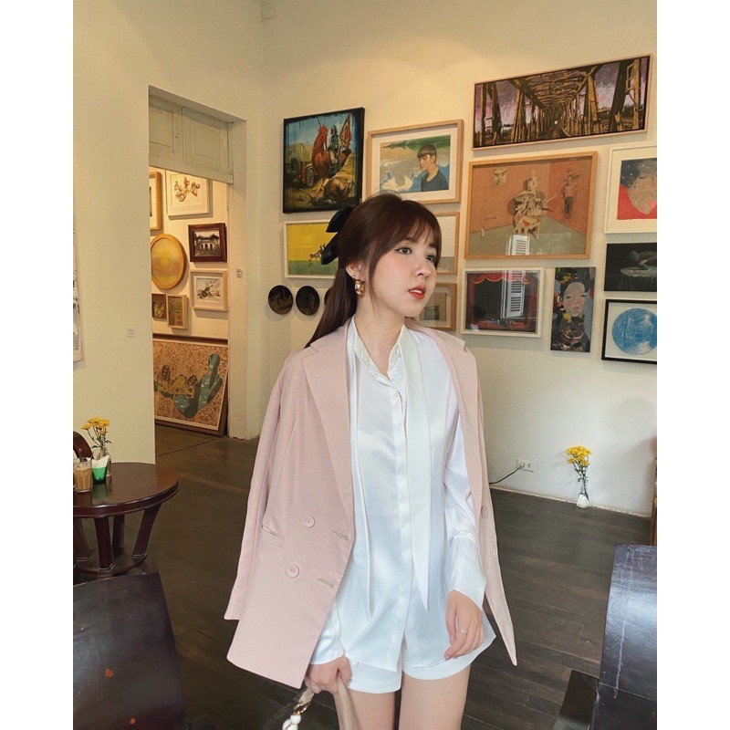 Damaris Blazer / Áo Blazer vạt đắp chéo | BigBuy360 - bigbuy360.vn