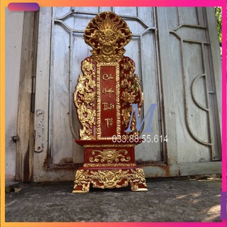 Bài vị cửu huyền thất tổ rồng gỗ hương cao 48,61,67cm