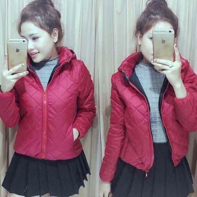 Áo phao trần bông quả trám