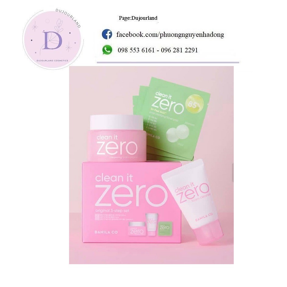 Set Sáp Tẩy Trang Banila Co. Clean It Zero
