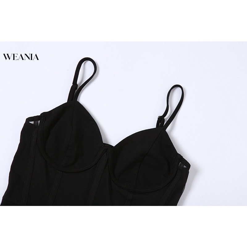 Đầm Mini Phối Lưới Hở Lưng Gợi Cảm Dành Cho Nữ