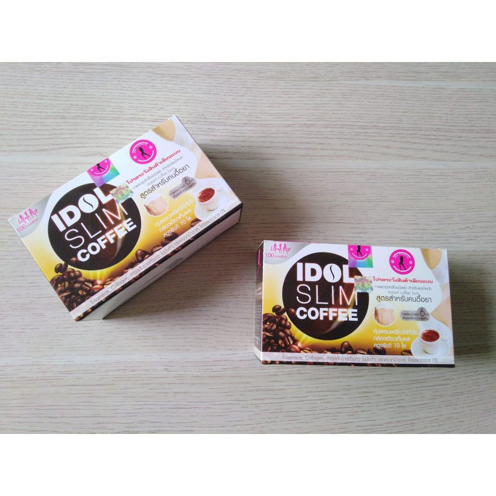 Cà Phê Giảm Cân Idol Slim Coffee Thái Lan (Hộp 10 Gói) [xả kho]