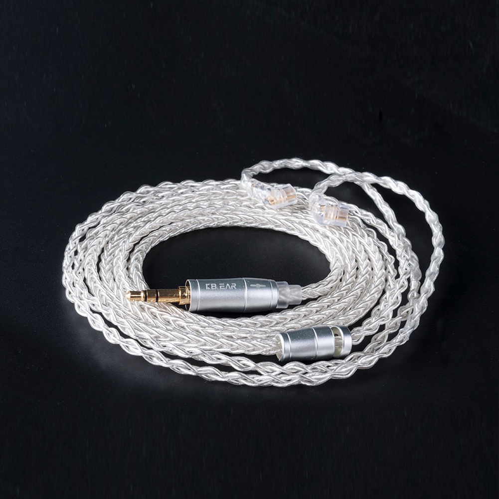 Dây Cáp Tai Nghe 8 Lõi Mạ Bạc Hua Kbear 2.5 / 3.5mm 2pin / Mmcx