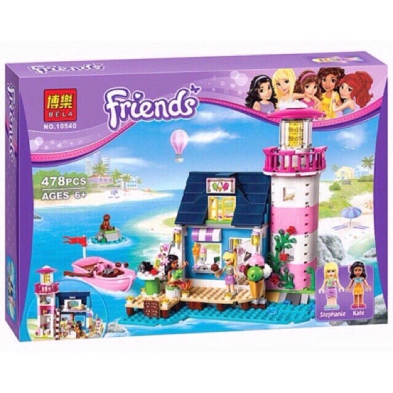 Bộ lego friend con gái xếp hình ngôi nhà bên bờ biển friends 10540