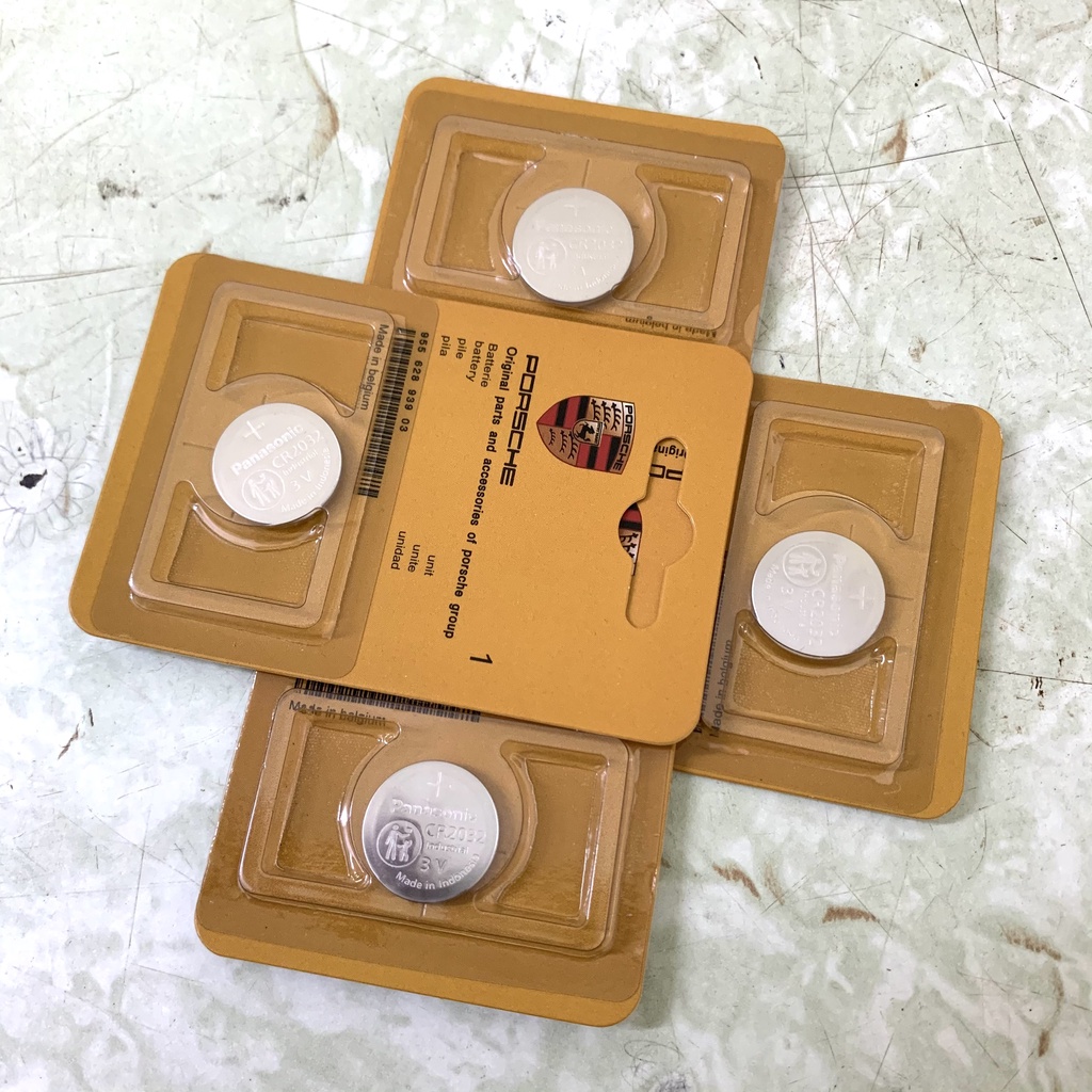 Pin Nút Áo CR2032 Cao Cấp Dùng Thay Pin Chìa Khóa Xe Porsche