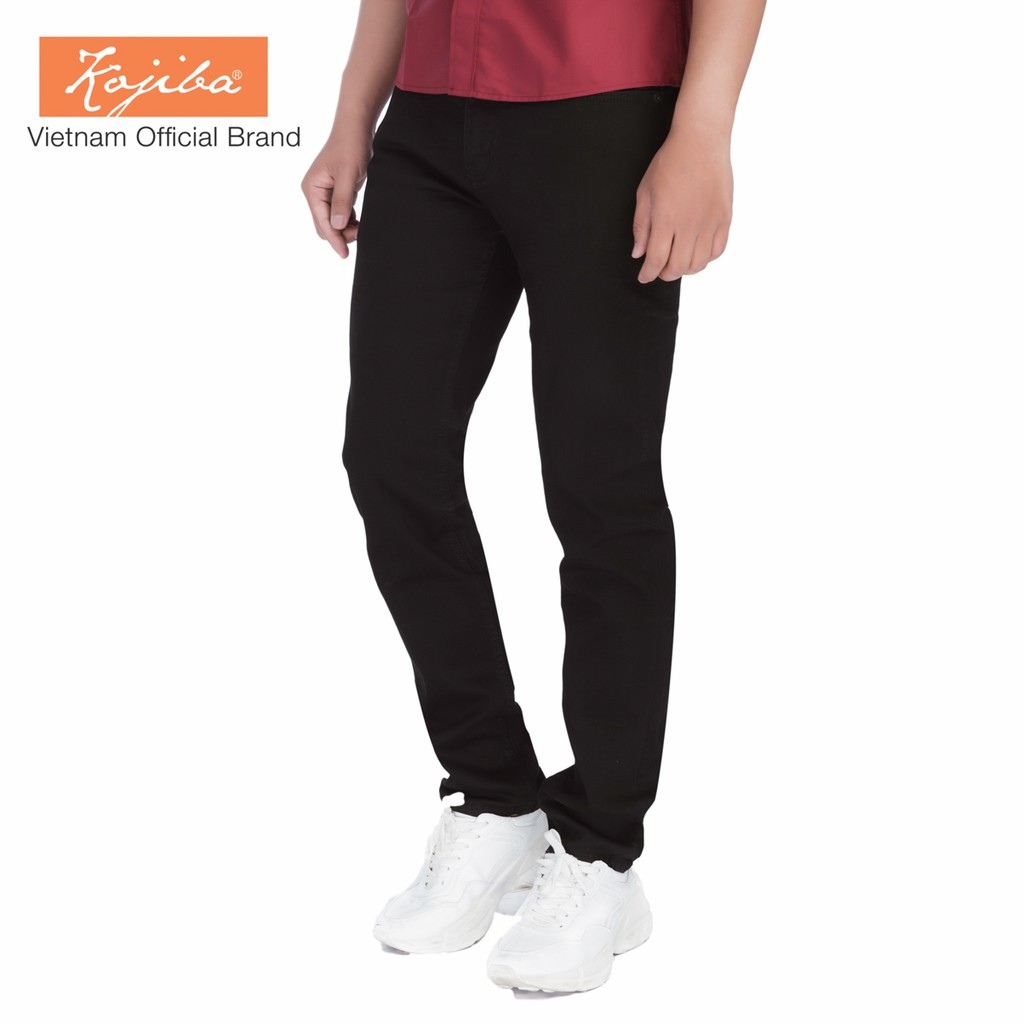 Quần Jean Nam Kojiba Siêu Bền Dáng SlimFit Co Giãn 4 Chiều (Đen) - KJB05