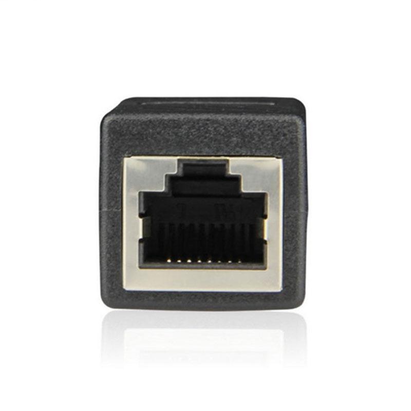 Đầu Nối Dây Mạng Lan Rj45 Female Sang Female Cat6 - Lan Rj45-2- Đầu nối dây mạng LAN RJ45 ( đầu nối mạng 1-1 đen)