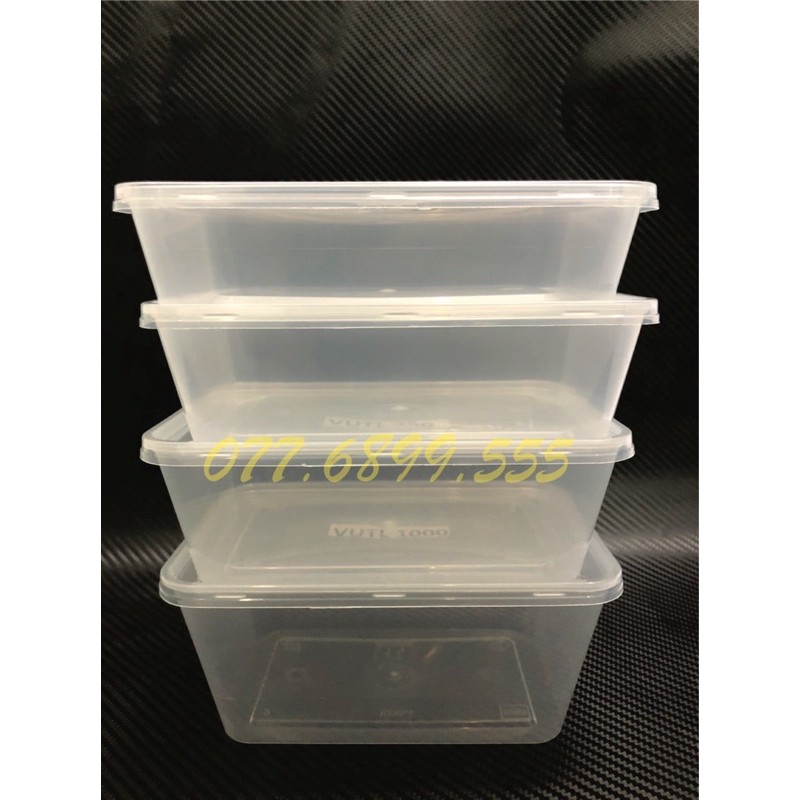 10 Hộp microwave vuông 550, 650, 750, 1000ml | BigBuy360 - bigbuy360.vn