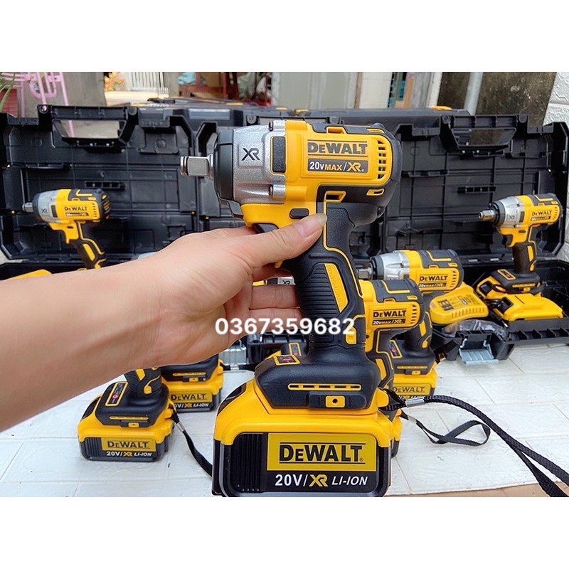 Máy siết bu lông Dewalt DCF887 động cơ không than, 3 đèn trợ sáng