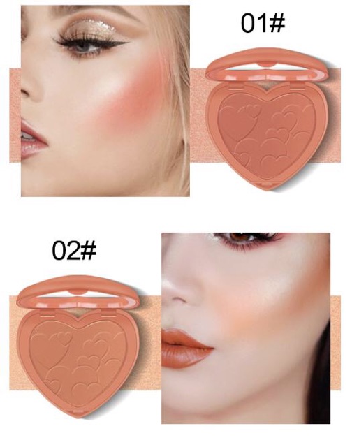 Phấn Má Tông Cam Thời Thượng Kiss Bèauty Sweet Heart Blusher