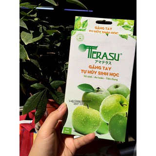 Găng tay nilong tự hủy Nhât bản Terasu 100 đôi