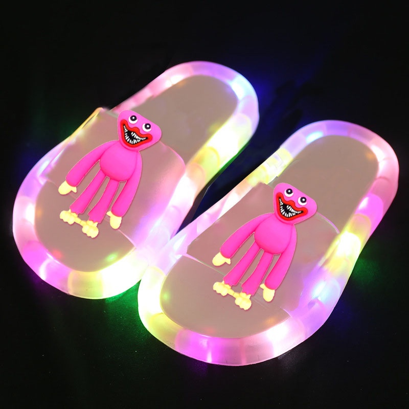 Poppy Dép Đi Trong Nhà Chống dép đèn led cho người lớn dép có đèn Trượt Họa Tiết Hoạt Hình Dạ Quang Dễ Thương Cho Người Lớn Và Trẻ Em