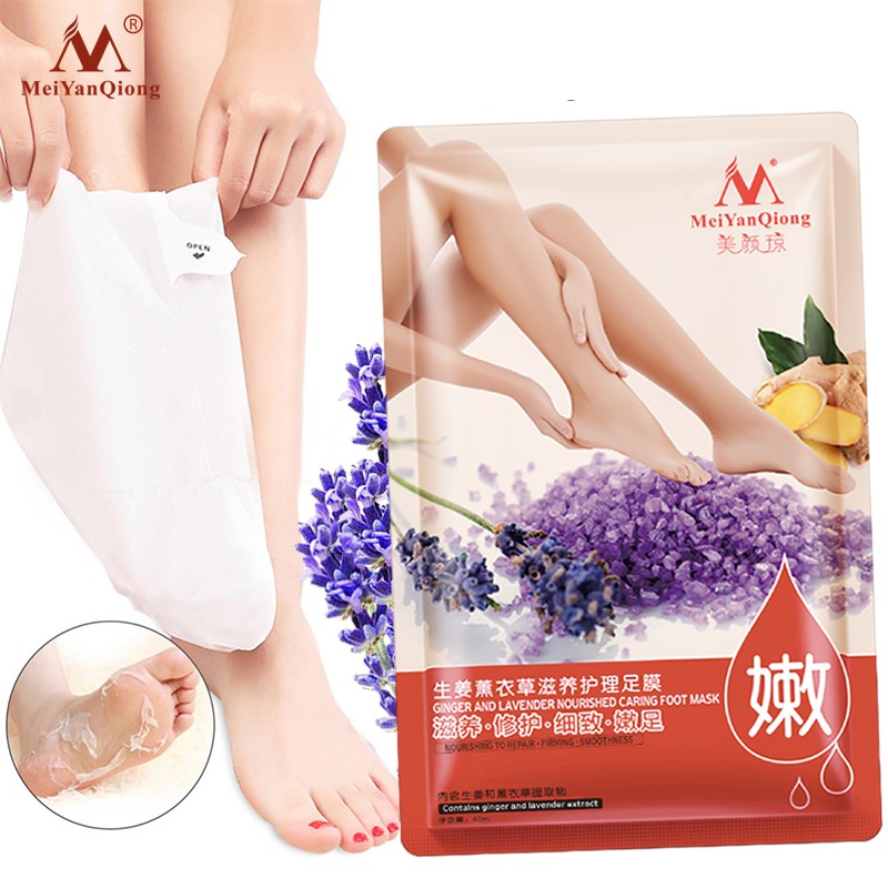 Set 5 mặt nạ chăm sóc chân MeiYanQiong tinh chất hoa oải hương và gừng