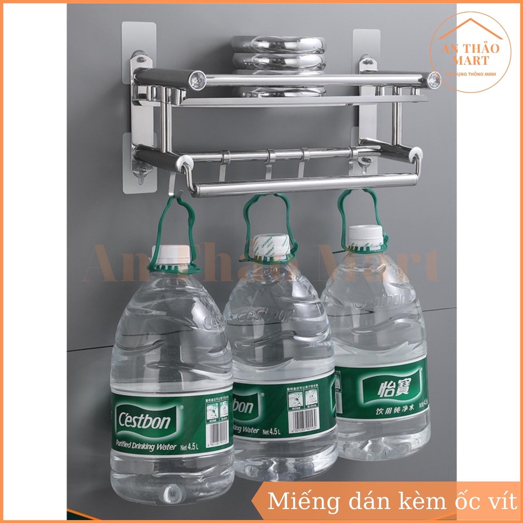 Miếng Dán Tường Kèm Ốc Vít Để Treo Đồ, Gắn Giá, Kệ Nhà Tắm